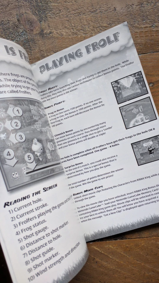 ✹ Ribbit King MANUAL & INSERTS ONLY ✹ NINTENDO GAMECUBE GAME ✹ USA Version - Image 4 of 4