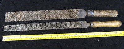 2 -16'' HEAVY DUTY WOOD RASPS -FARRIER FILES- 1 MONARCH 2 CUTS 1 -CRESCENT  GOOD