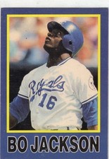 Bo Jackson ~ 1990 Big League Star (Broder) No# Baseball Trading Card - Royals #2