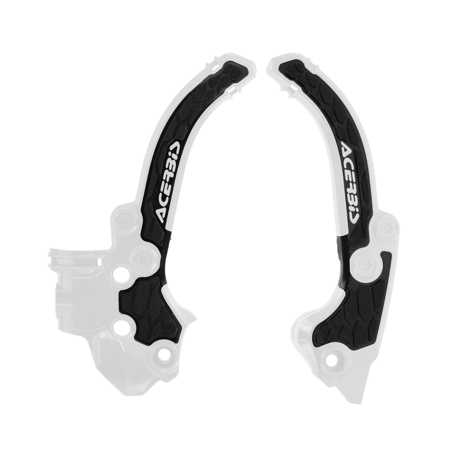 Acerbis X-Grip Frame Guards HUSKY TC 50 2024, GAS GAS MC 50 2024 White/Black