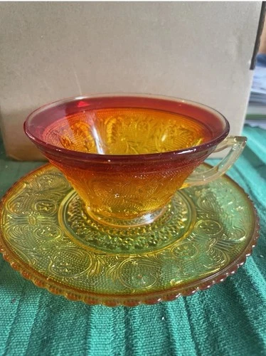 Depression Era Teacup and Saucer