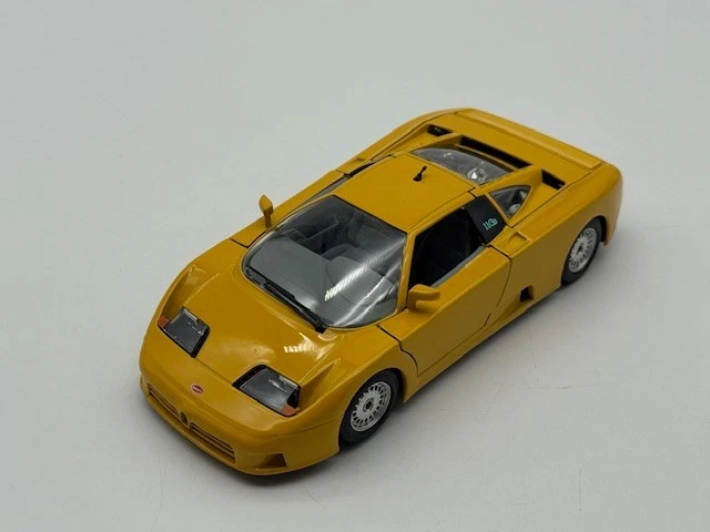 Bugatti EB 110 1991 Jaune – Maquette Burago 1/18 – Occasion – Collection