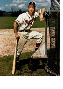 Boston Braves Roy Hartsfield  autographed 8x10 color photo