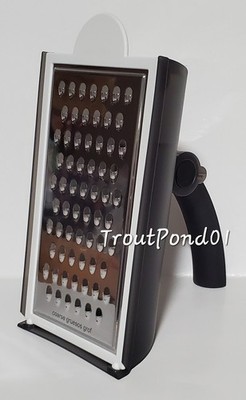 Tupperware Grate N Measure Veggie Food Cheese Grater Shredder Black 2 1/2 cups
