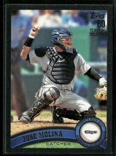 2011 Topps #414 Jose Molina Black #/60