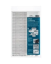 Chartpak Self-Adhesive Vinyl Numbers, 1/4 Inch High, Black, 718 per Pack (01100)