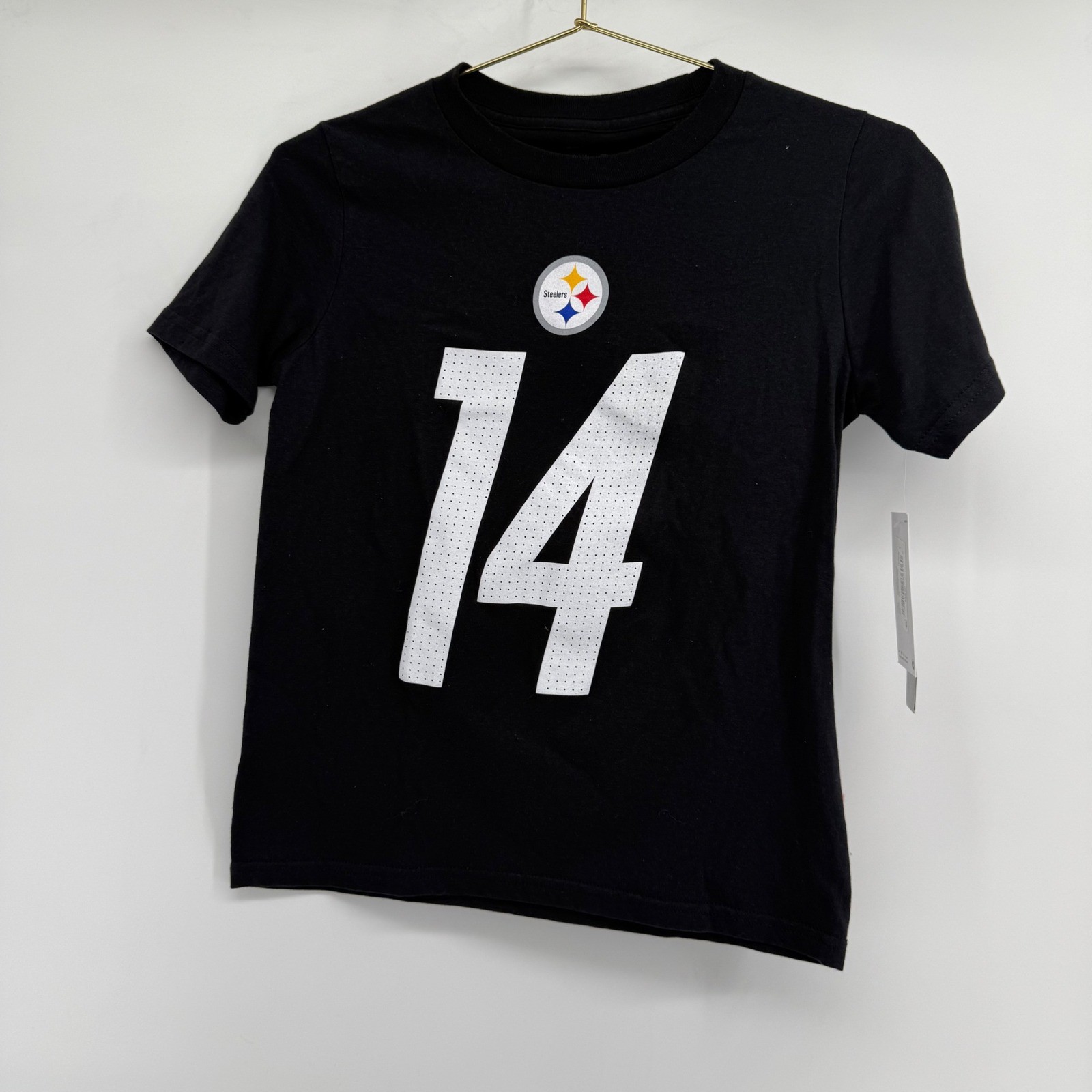 Kids Nike Pittsburgh Steelers George Pickens 14 Black T Shirt Size S-8 thumbnail 2