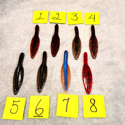 California Hand Poured 3.5''Reaper Flat Tails ''C Description Box Below 4 Details''