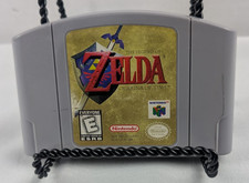The Legend of Zelda Ocarina of Time Gray Cartridge N64 Tested Authentic
