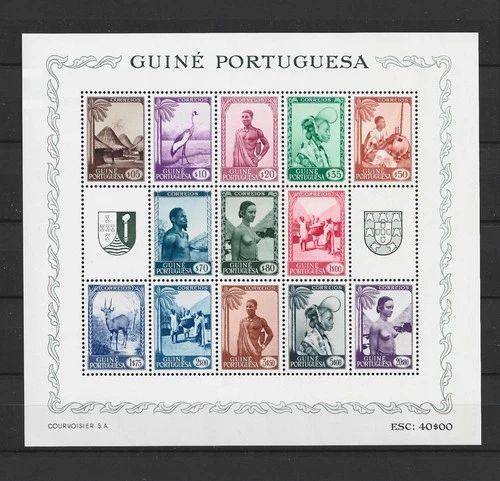 [ Portugal - Guiné/Guinea 1948 - Local Motifs ] superb MNH souvenir sheet