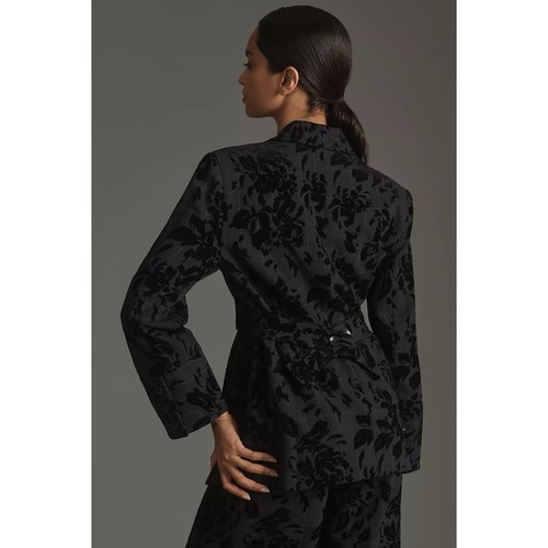 NWT By Anthropologie Floral Menswear Blazer size L - Foto 4 di 9