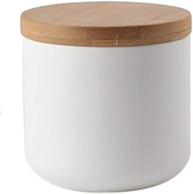 Ceramic Storage Containers with Airtight Seal Bamboo Lids Kitchen Canisters for