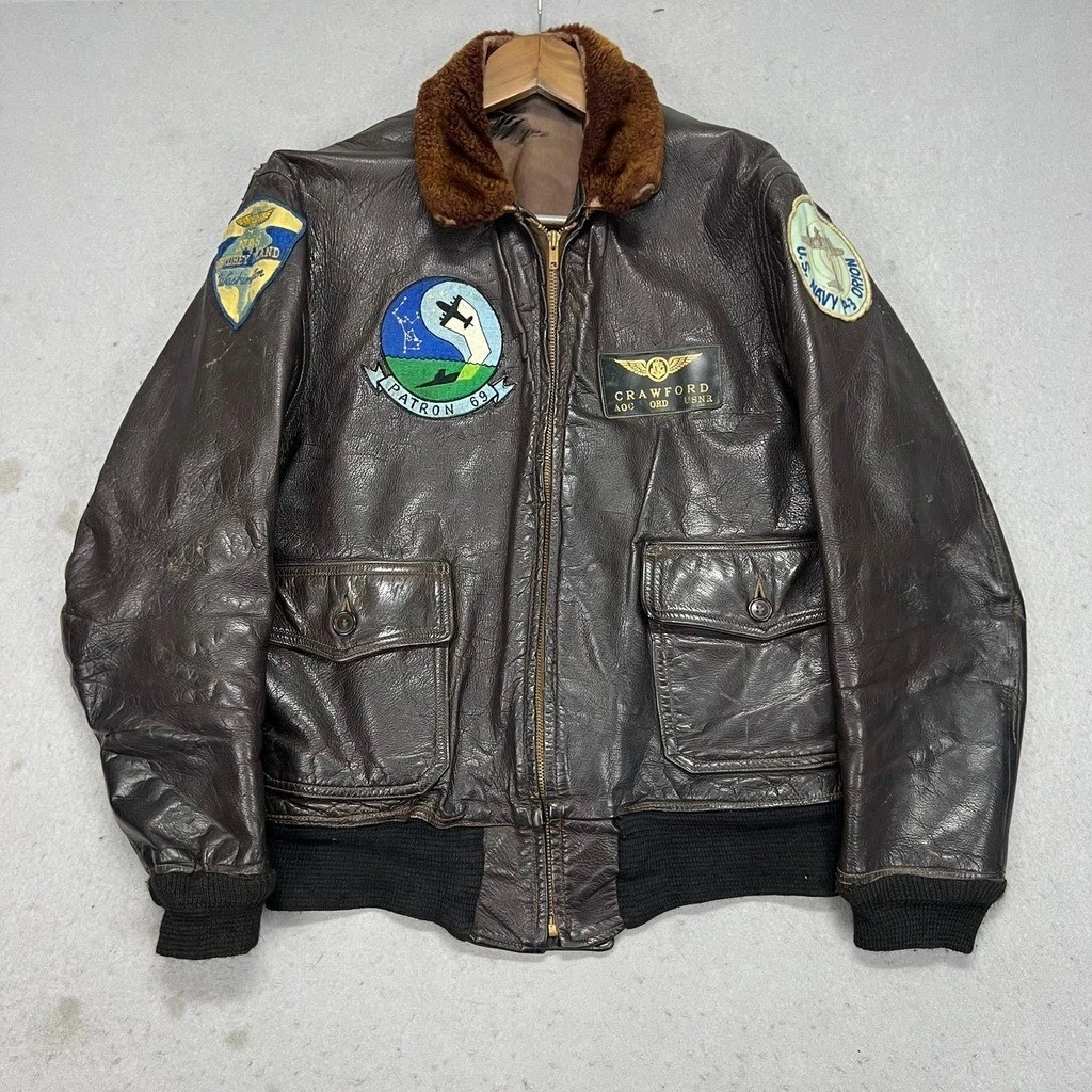 navy g1 flight jacket products for sale | eBay