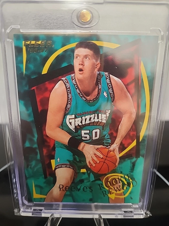 Fleer Bryant Reeves 1996-97 "Big Country" novato rebobinado 6 de 15-Grizzlies Foto 3 de 4