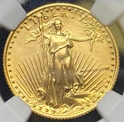 1988 $10 AMERICAN GOLD EAGLE 1/4 OZ NGC MS 69 (NO RESERVE)