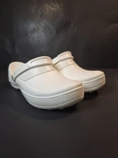 Crocs 10876 Mercy Work Croslite Slip Resistant White Clogs - Women’s Size 9