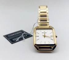 Seiko SWR078 Gold Tone Ladies Quartz Watch 4N30 26mm Silver Dial Essentials New