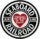 VINTAGE SEABOARD AIR LINE RAILROAD PORCELAIN SIGN TRAIN STATION CROSSING GAS OIL