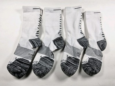 Bombas Hex Tec Athletic Calf Socks Lot Of 4 Pairs Size L (All Labeled Rights)