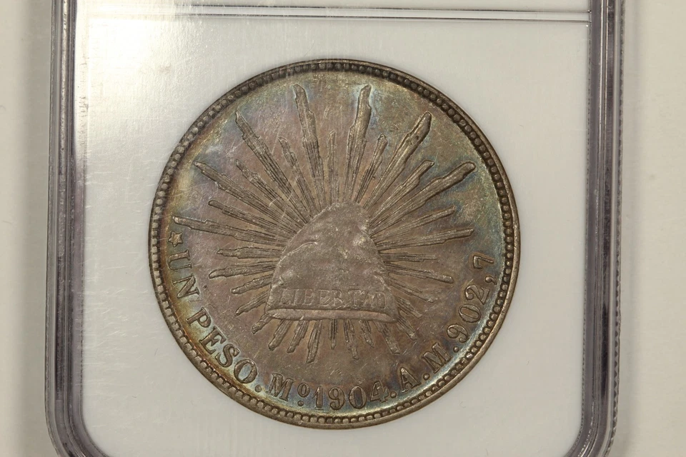 1904-Mo Mexico 8 Reales NGC MS62 Toned - Image 2 of 4
