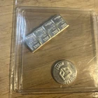5 X 1 gram Silver Bar - 4 Valcambi And 1 Coin