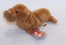 TY BEANIE BABY 1999 PAUL THE WALRUS BEAN BAG PLUSH WITH TAG  PROTECTOR