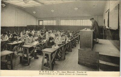 CPA PARIS 6e E.H.E.C.J.F. 15 rue Mayet amphiThéatre (560891)