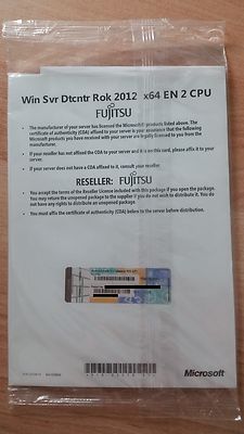MS Windows Server 2012 Datacenter Fujitsu ROK MUI NEU Deutsch Englisch