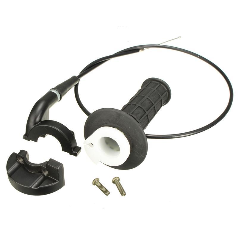 Poignée D'Accélérateur Twist + Câble Pour Dirt Bike 50-250cc - Longueur 35 Pouces, PVC, Garantie 60 Jours