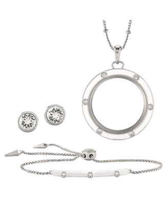 NEW Origami Owl ANYTHING IS POSSIBLE Hostess Exclusive White Crystal Locket 