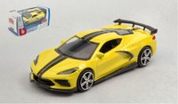 Burago 1/43 Chevrolet Corvette Stingray Coupe 2020 Statisches Modell Diecast