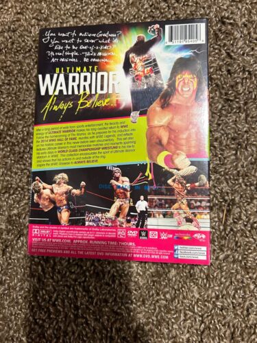 NEW: WWE Ultimate Warrior - Always Believe (DVD, 2015, 3-Disc Set) - Picture 2 of 4