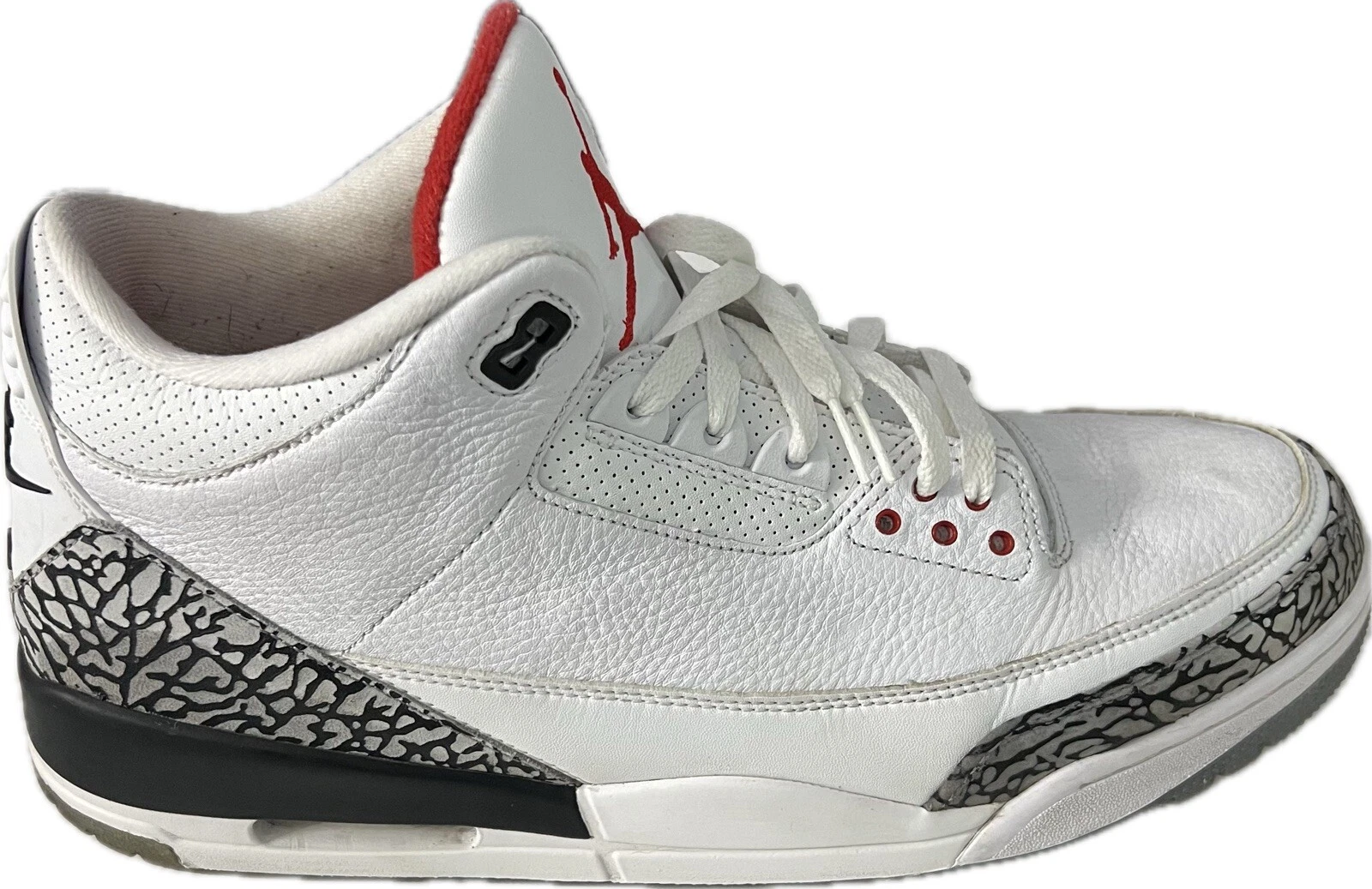 2017 Nike Air Jordan 3 Retro NRG Free Throw Line Basket 923096 101 Taglia 14