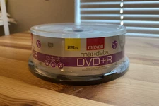 Maxell 639011 DVD Recordable Media - DVD+R - 16x - 4.70 GB - 25 Pack Spindle
