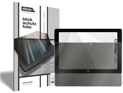 Blickschutzfolie für Trekstor Surftab Wintron 10.1 (Hoch) 2x Sichtschutz Folie