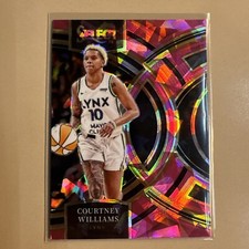 2024 PANINI WNBA SELECT COURTNEY WILLIAMS PINK CRACKED ICE PRIZM INSERT # 163