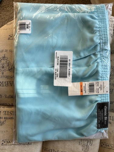 Alfred Dunner Woman Plus 24W Classic Fit Pants Pull On Elastic Blue Mist-NEW - Picture 3 of 4