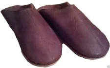Fair Trade Herren Leder Marokkanische Babouche Hausschuhe Mokassins Weiche Sohle