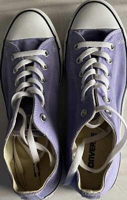 NWOB WOMENS CONVERSE ALL STAR LAVENDER GLOW LOW TOP OX SNEAKERS/SHOES-SIZE 10