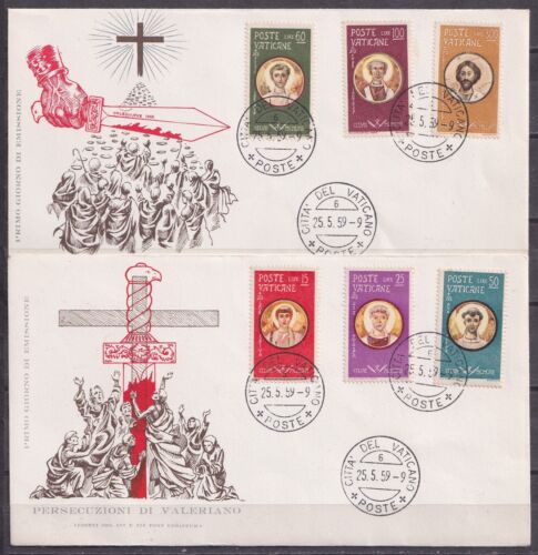 Vatikan 1959, Märtyrer der Zeit Valerians, FDC - Bild 1 von 1
