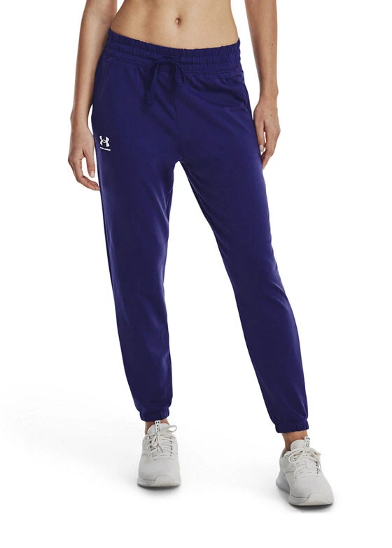 Under Armour Women's Rival Terry Joggers Pants- 1369854 -Sonar Blue- XLarge  -New