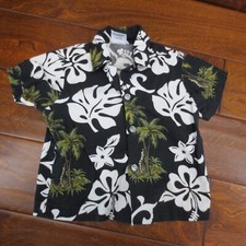 Nui Nalu Shirt Boys 2T Black Hawaiian Beach Surf Made in USA
