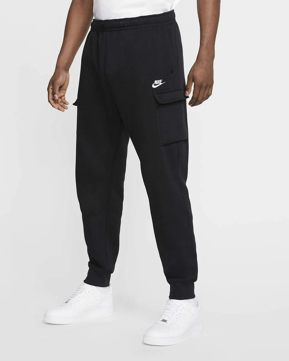 Contribución creencia Apariencia NIKE SPORTSWEAR PANTALONE TUTA UOMO CD3129 010 SPORTSWEAR CLUB FLEECE NERO  CARGO | eBay