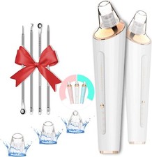Blackhead Remover Pore Vacuum,Newest Upgraded USB Rechargeable Facial White