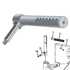 Mower Deck Gauge Wheel Arm For John Deere AM131289 Shaft Diameter 1"