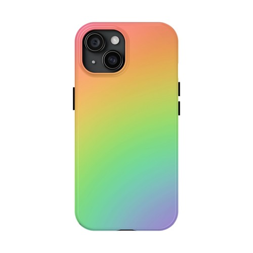 Rainbow Tough Phone Case, Colorful Protective Cover for iPhone, Samsung, Google - Picture 3 of 6