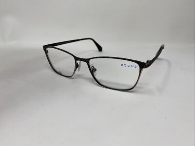 CZONE EYEWEAR E1192 Col 90 54/18/140 BLACK GOLD EYEGLASSES  display picture 1