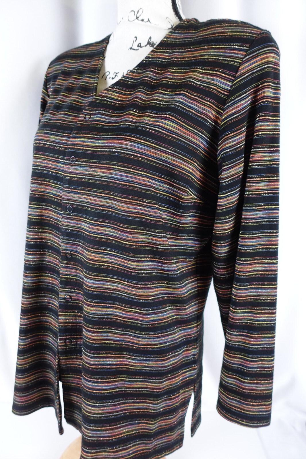 Chicos Design Womens Snap Button Lightweight Jack… - image 11