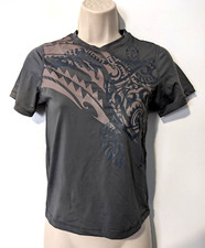 Crazy Shirts Boys Honu Tribal Kai Noa Swim Shirt Sz Medium Poly Blend Stretch