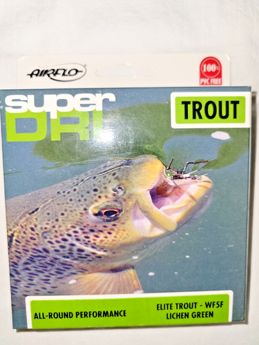 AIRFLO SUPER DRI Elite Trout FLY LINE WF5F Lichen Green 30 yards 5 wt